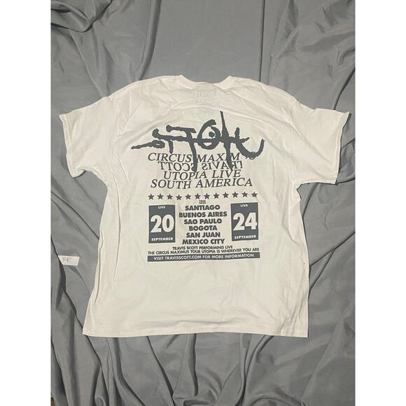 Travis Scott Circus Maximus Skitzo Utopia Tour Shirt South America Exclusive - Picture 3 of 4